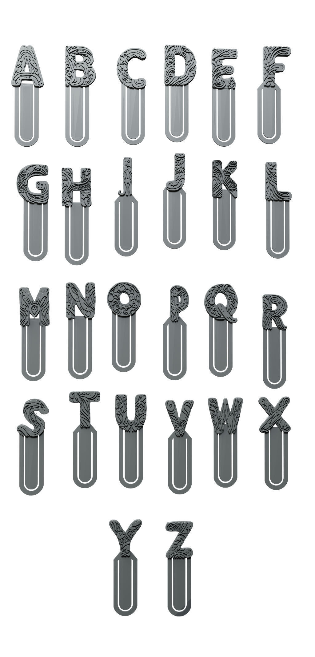 Bookmark Fantasy Pack 3D print model_30