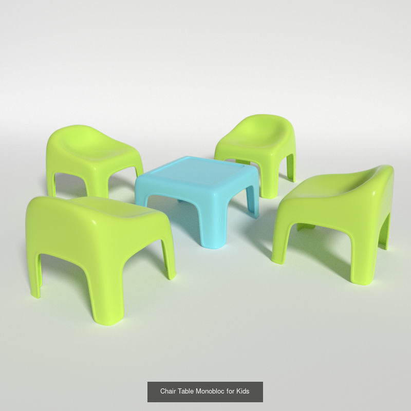 Chair and Table pack 3D Model Collection_1