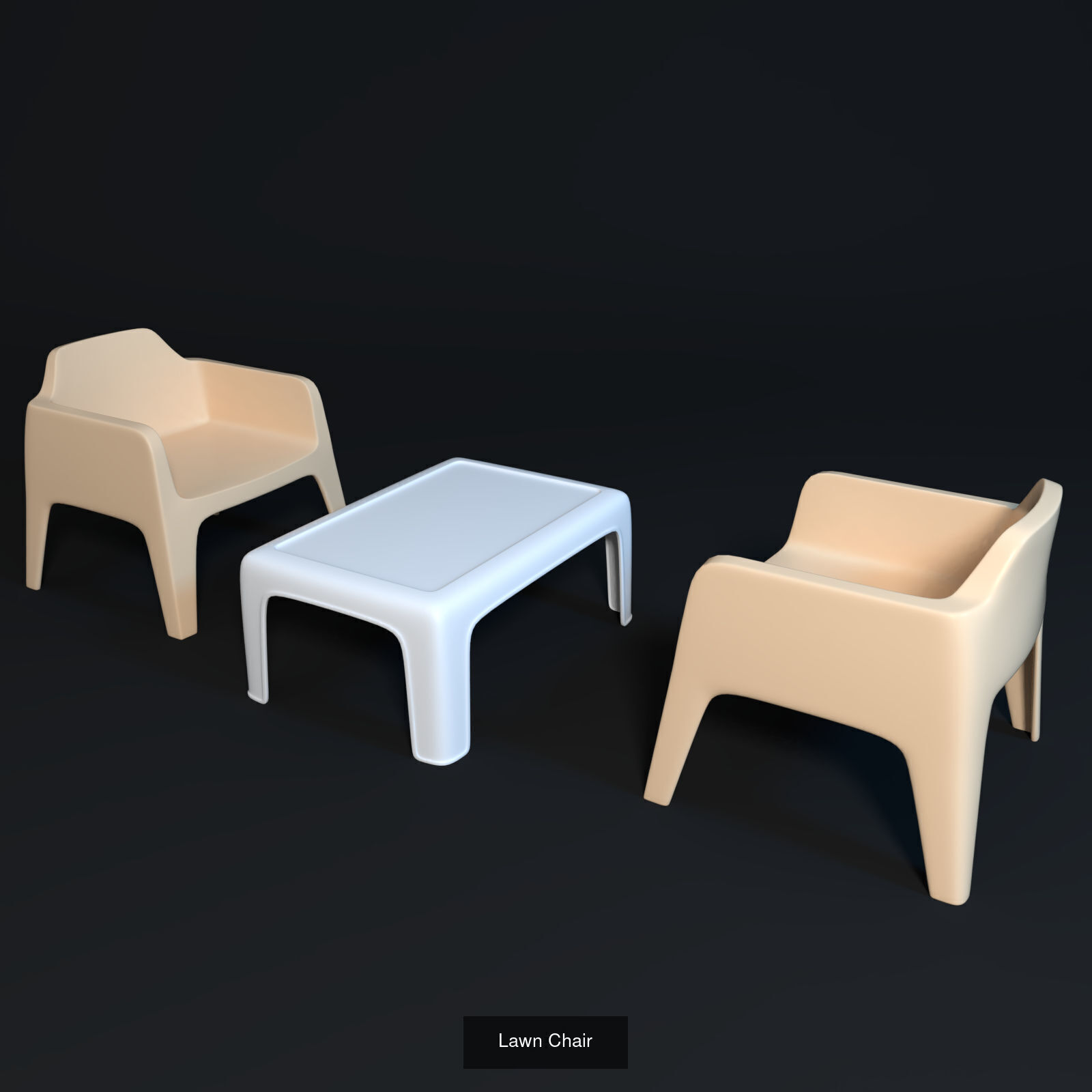 Chair and Table pack 3D Model Collection_2