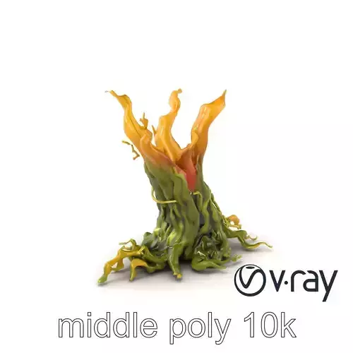 Vibrant Seaweed Flowing Design model pack Low-poly 3D model