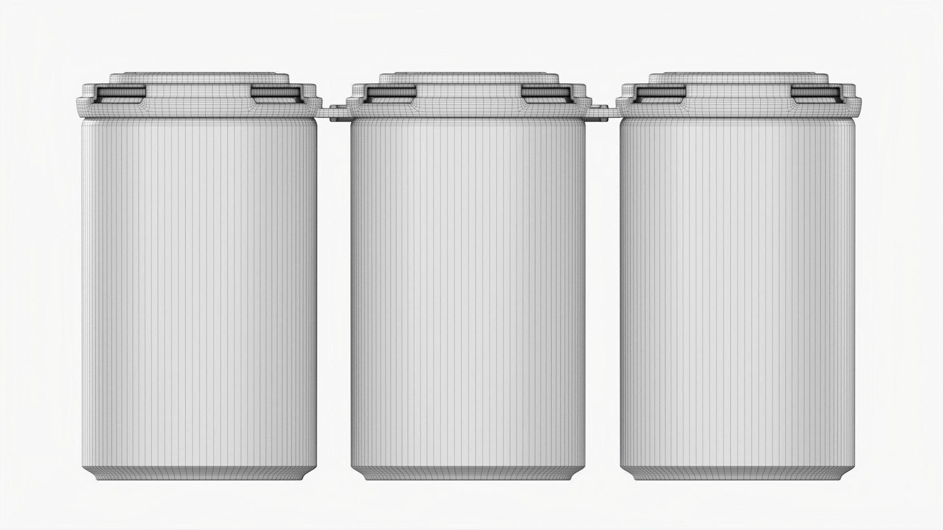 Slim Can 150ml Clip Pak Carrier Handle 6pak 3D model_9