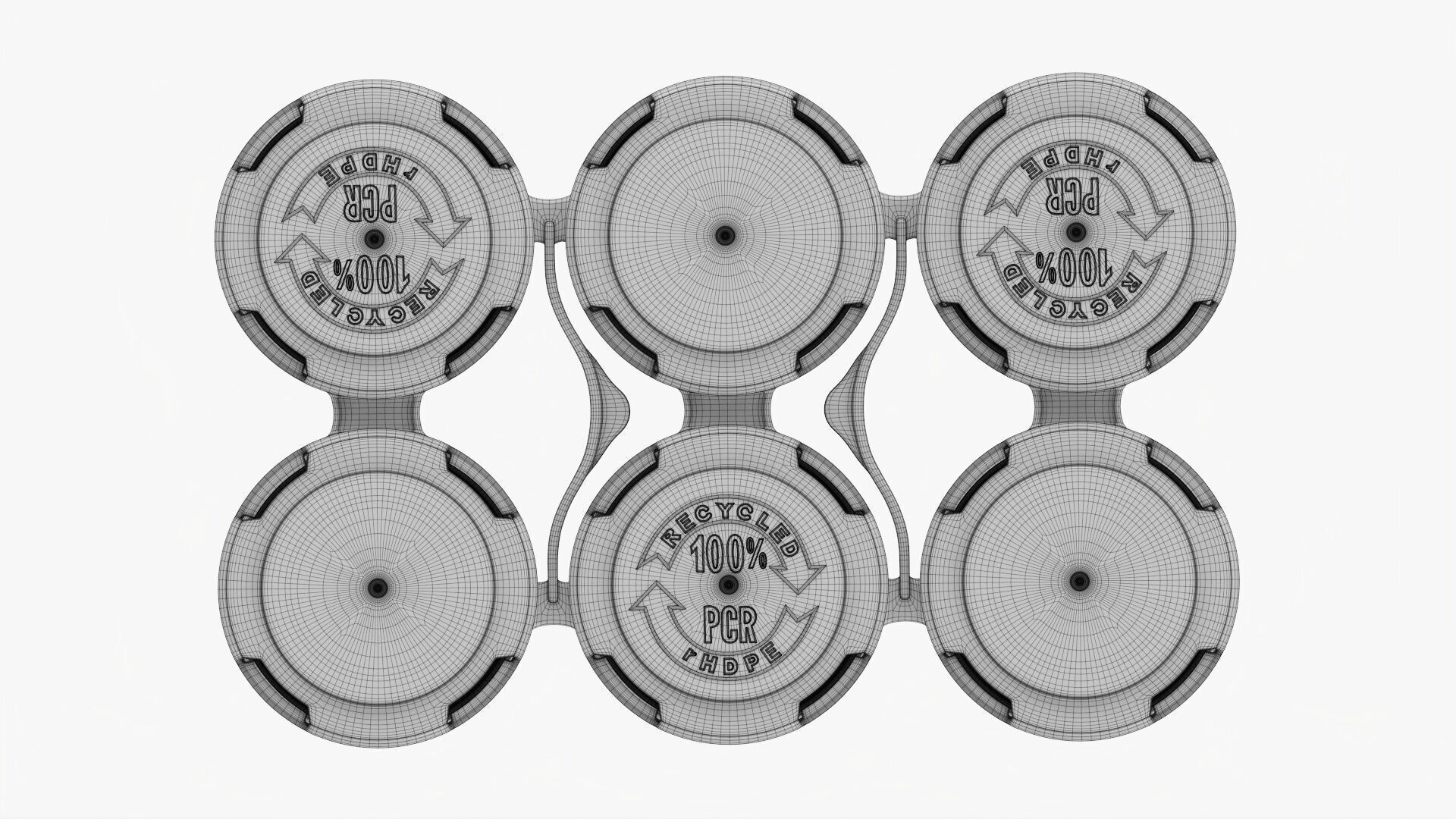 Slim Can 150ml Clip Pak Carrier Handle 6pak 3D model_11