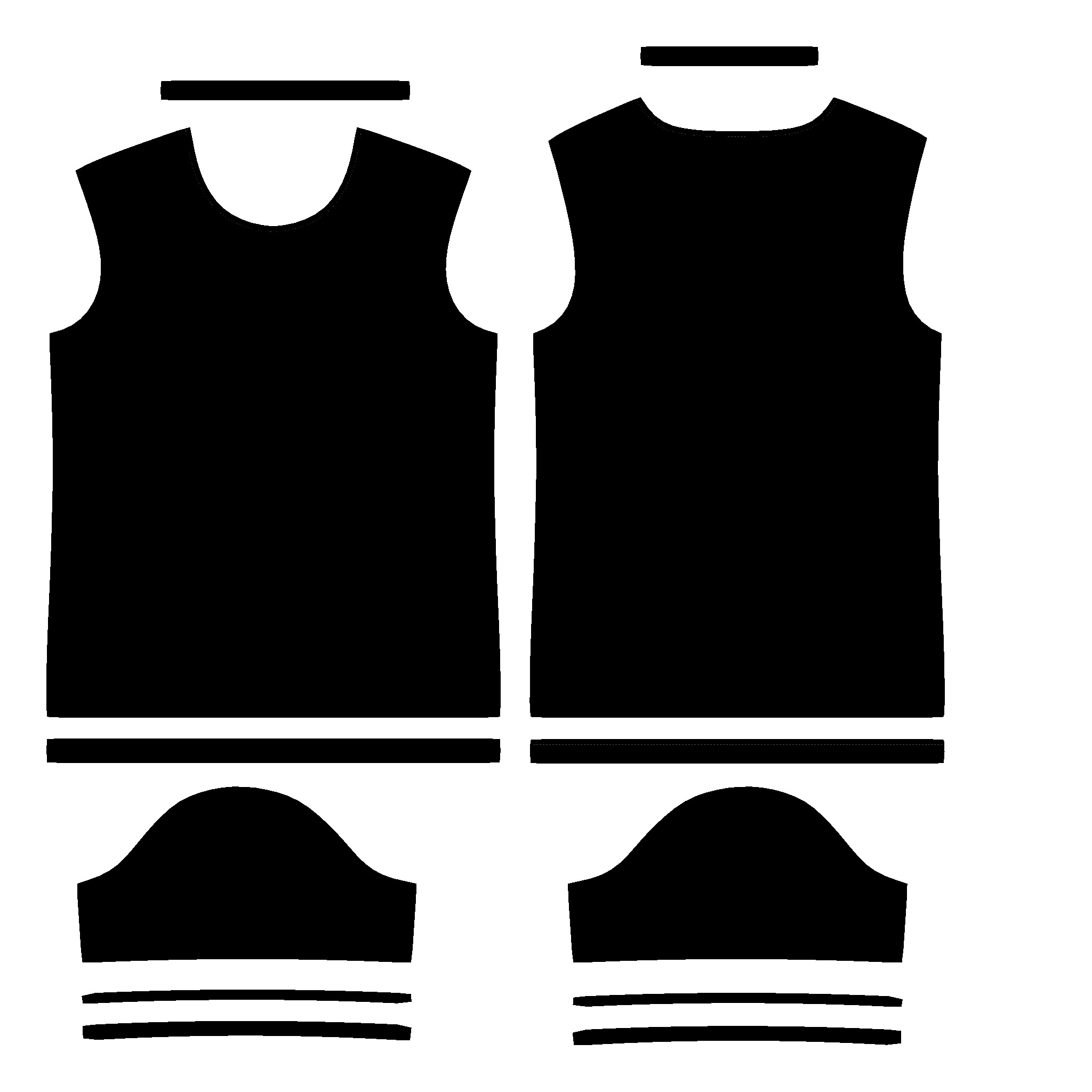 Ladies White Tops V2 In Low Poly Low-poly 3D model_3