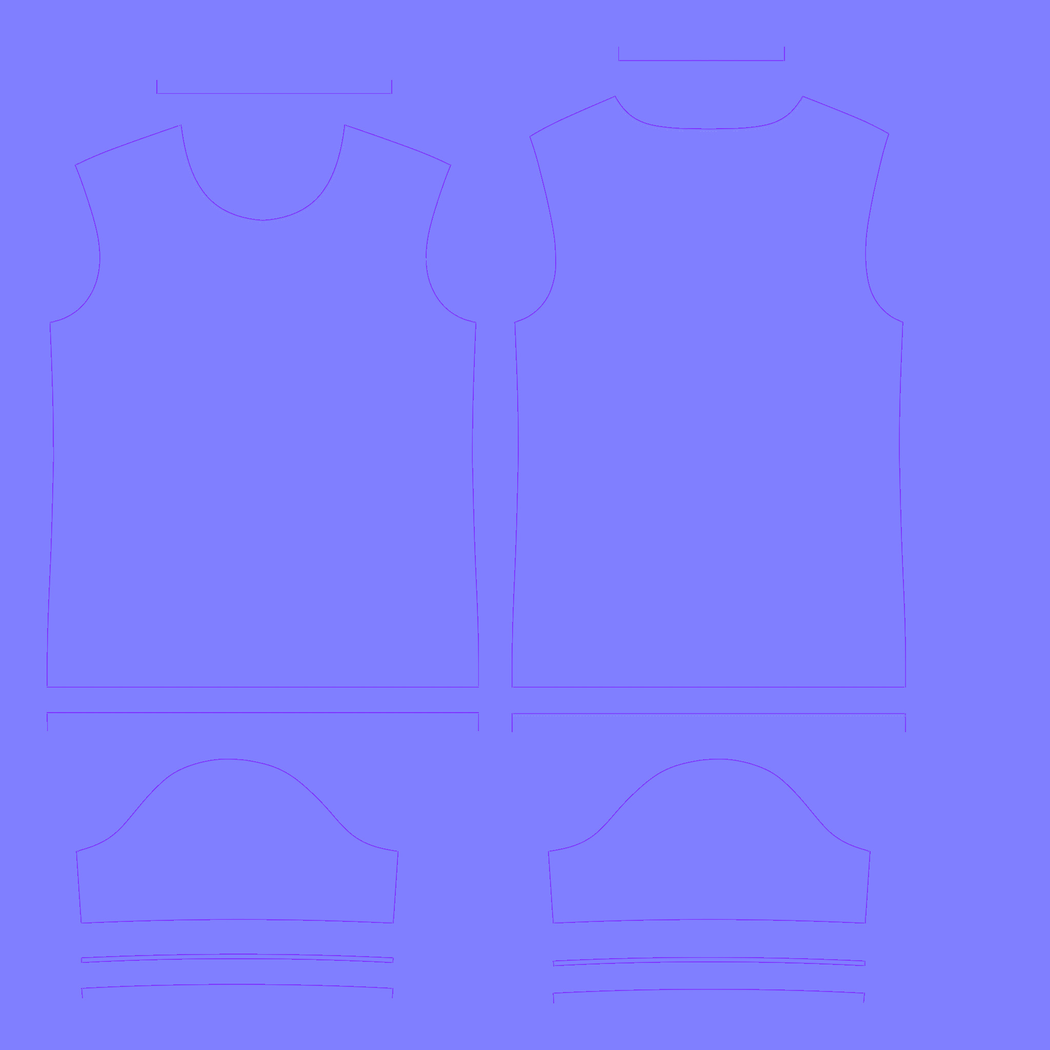 Ladies White Tops V2 In Low Poly Low-poly 3D model_4