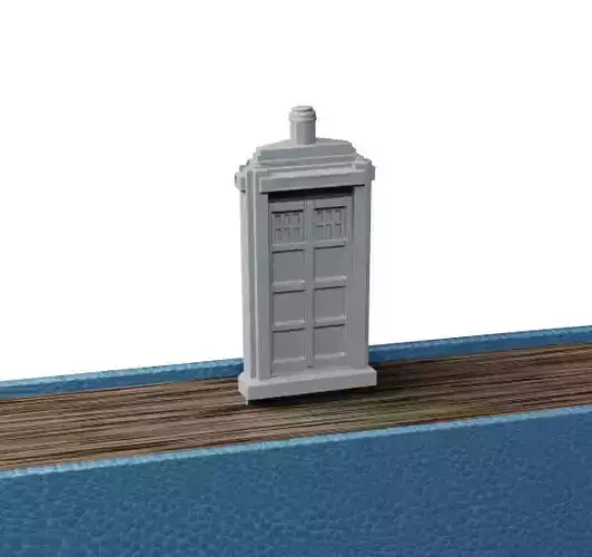 Police cabin Bookmark 3D print model