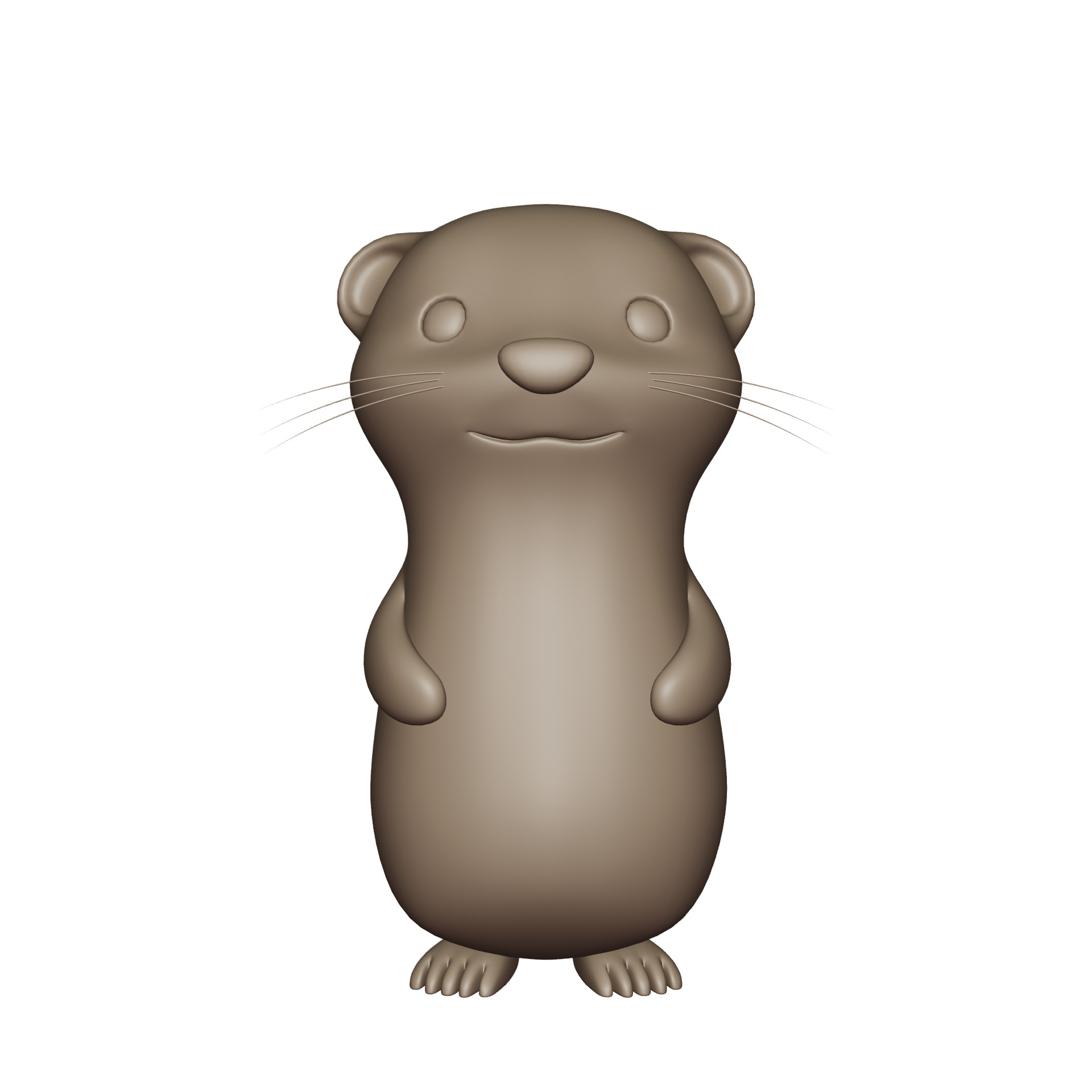 ferret cute animal 3D model_3