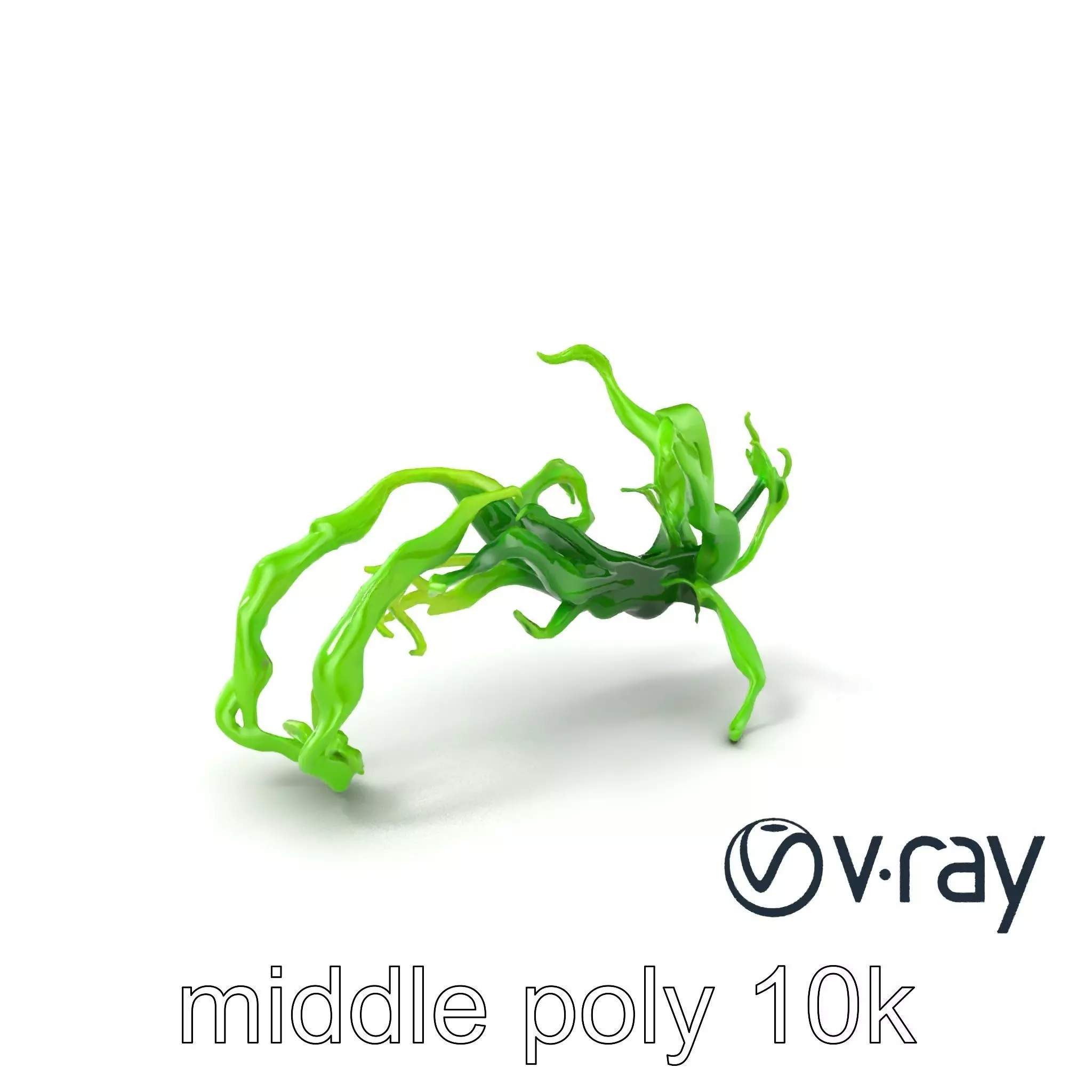 Vibrant Seaweed Flowing Design model pack Low-poly 3D model