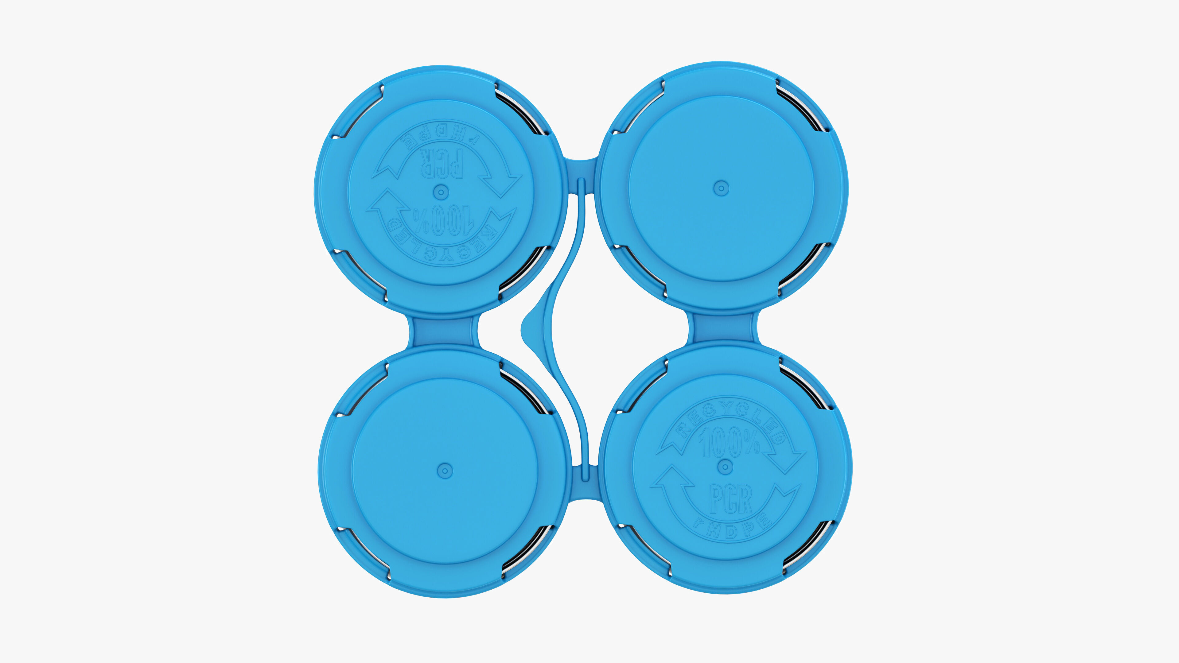 Slim Can 150ml Clip Pak Carrier Handle Quadpak 3D model_4