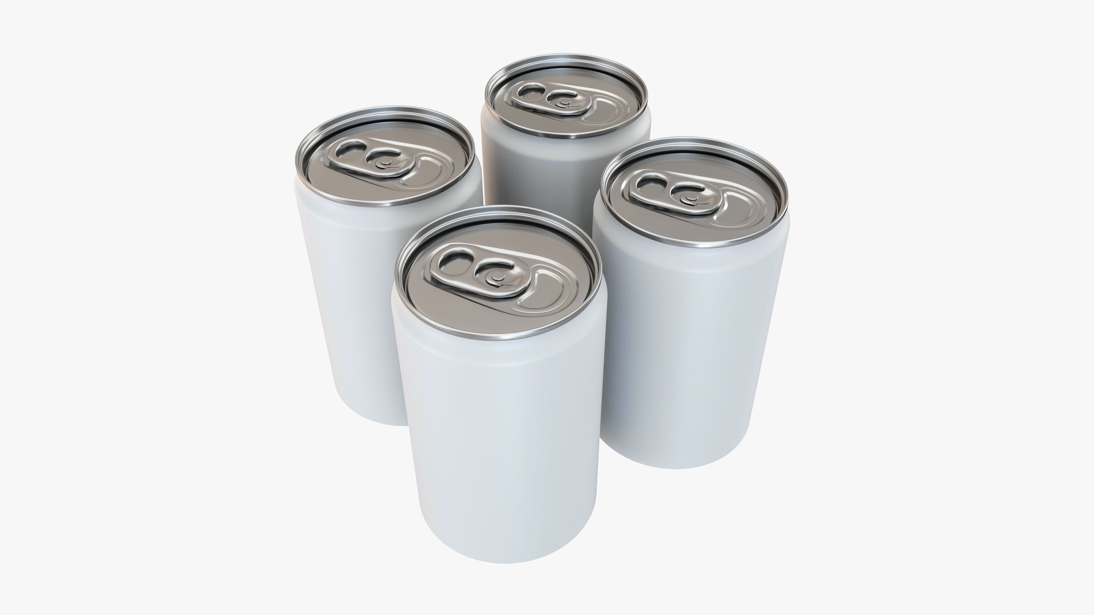 Slim Can 150ml Clip Pak Carrier Handle Quadpak 3D model_1