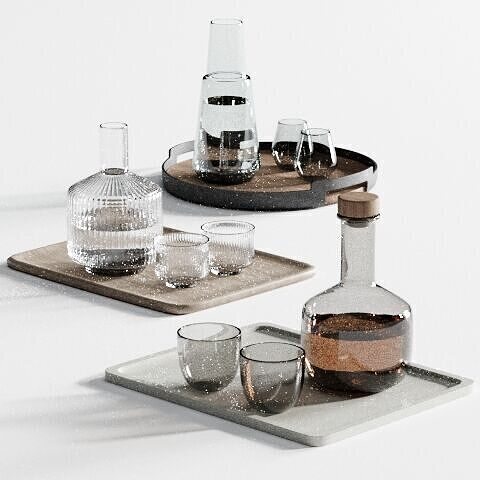 Tableware set21 3D model 7