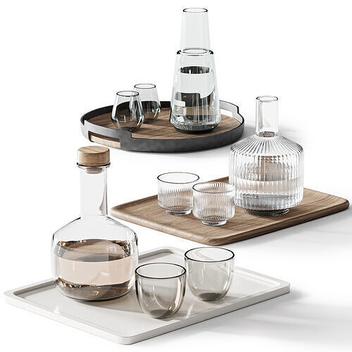 Tableware set21 3D model 6