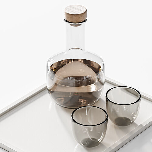 Tableware set21 3D model 2