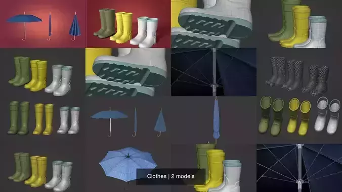 Clothes 3D Model Collection