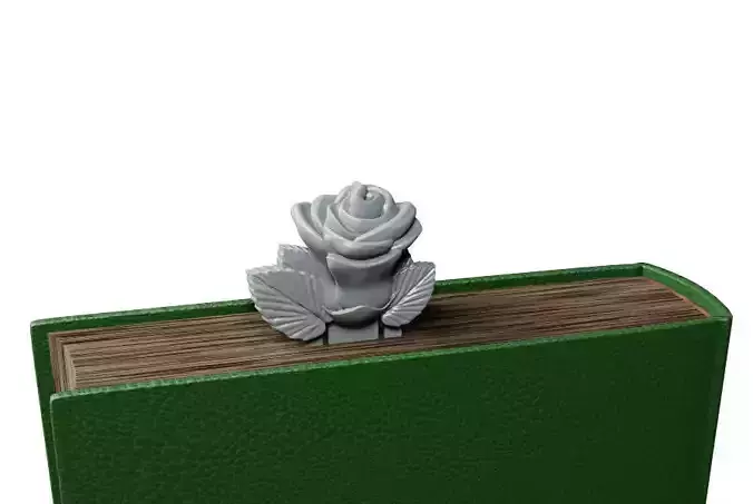 Rose Bookmark 3D print model
