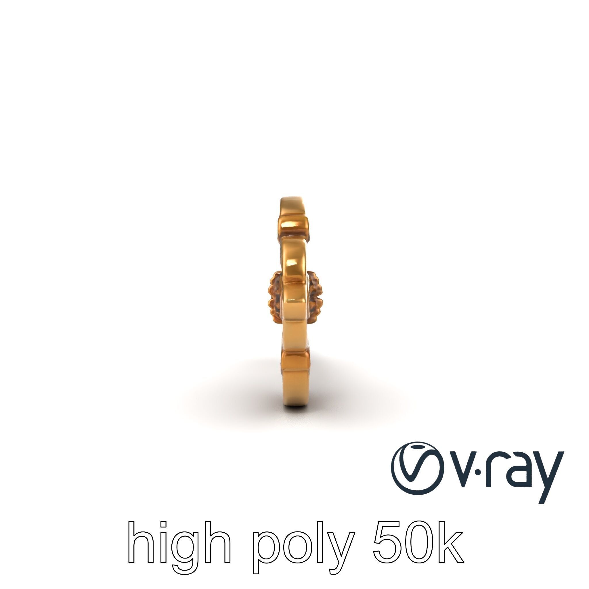 Antique Key Detailed Sculpture model pack Low-poly 3D model_19