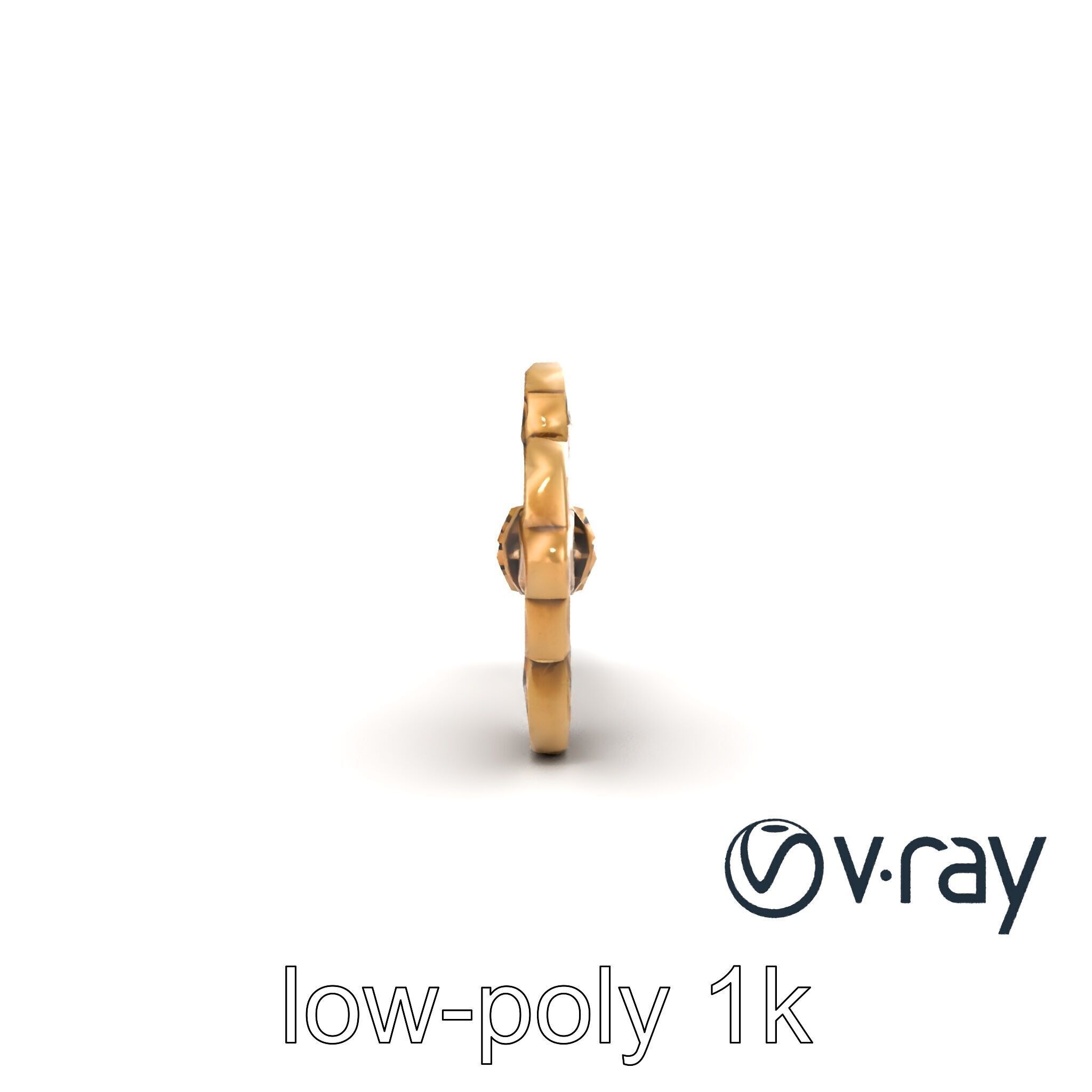 Antique Key Detailed Sculpture model pack Low-poly 3D model_22