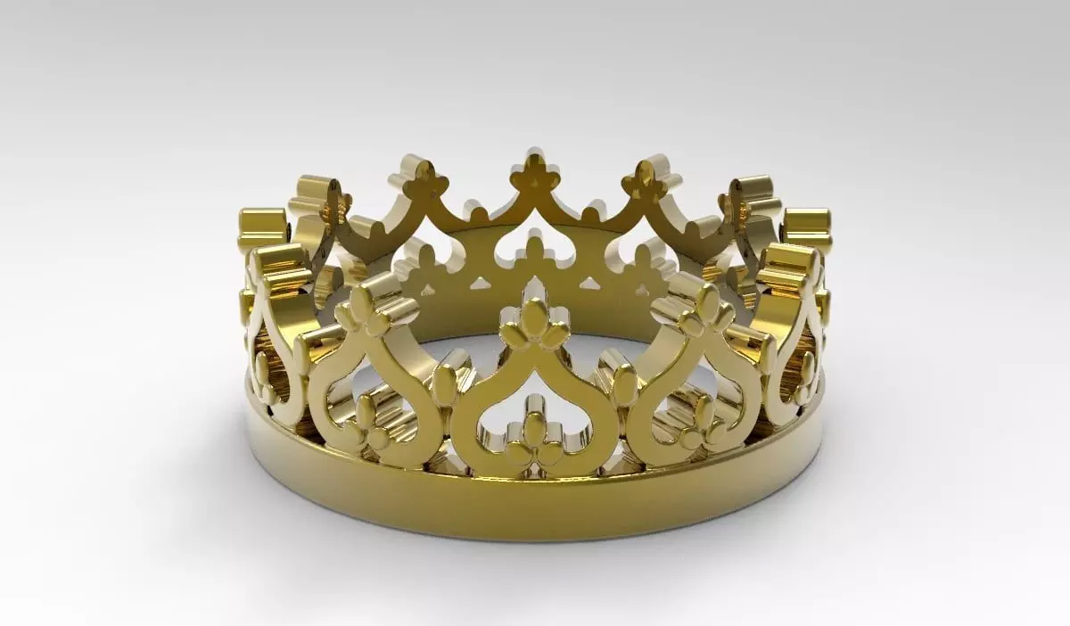 Crown Ring 3D model_0