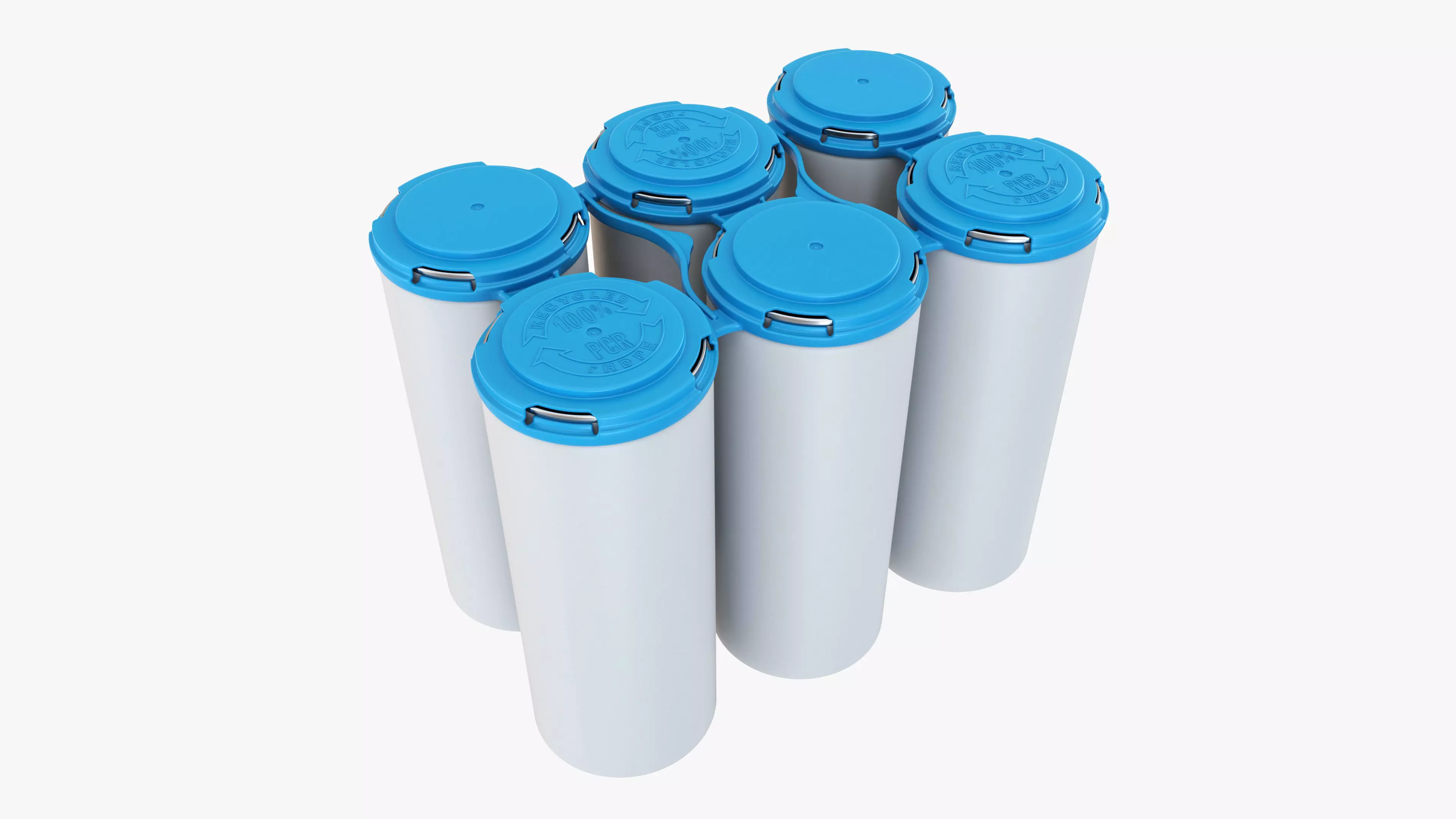 Slim Can 250ml Clip Pak Carrier Handle 6pak 3D model_0