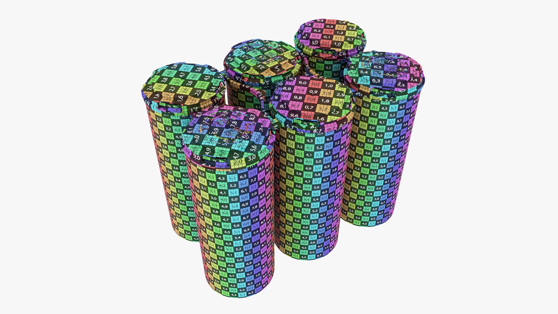 Slim Can 250ml Clip Pak Carrier Handle 6pak 3D model_9