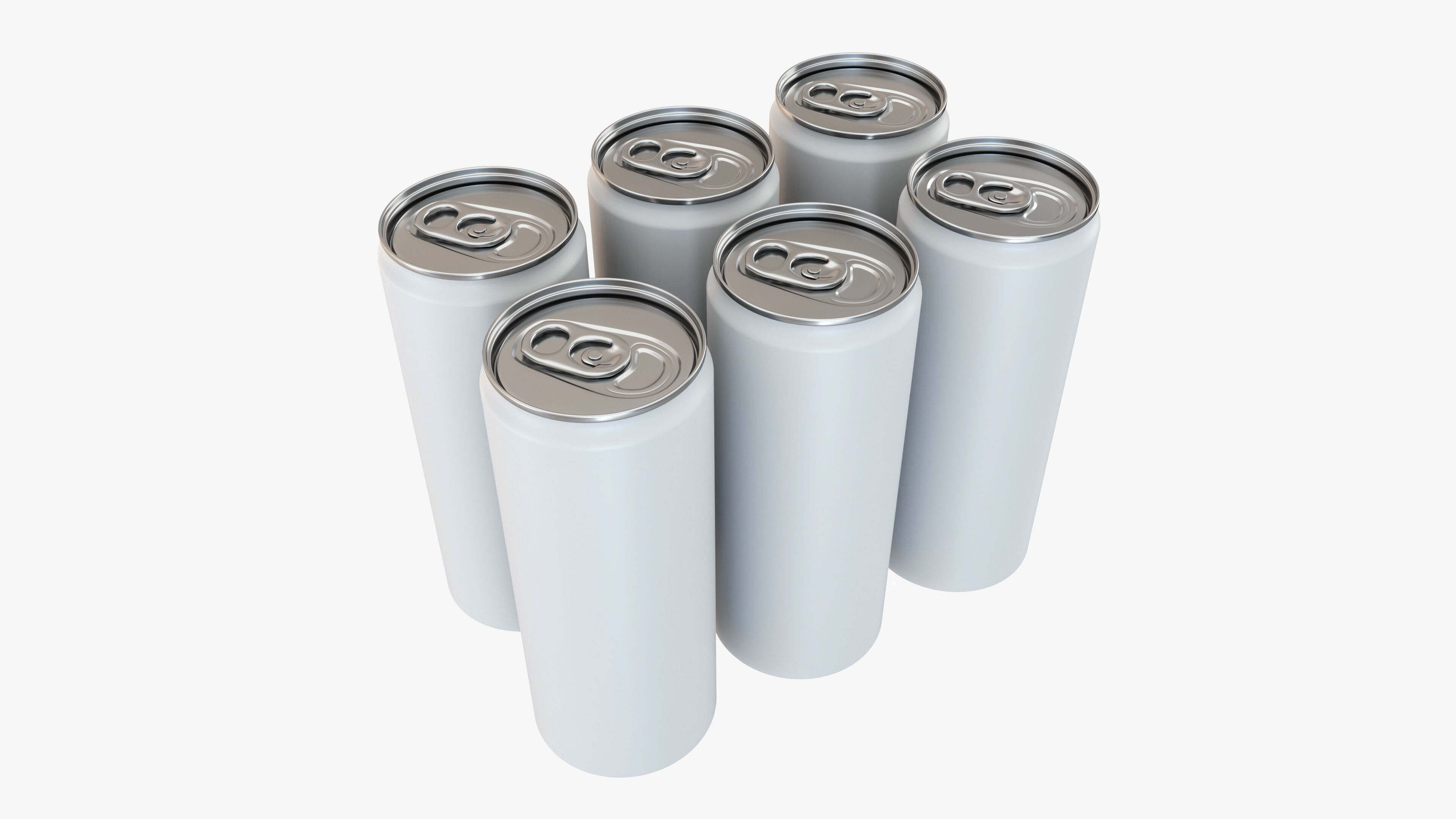 Slim Can 250ml Clip Pak Carrier Handle 6pak 3D model_1