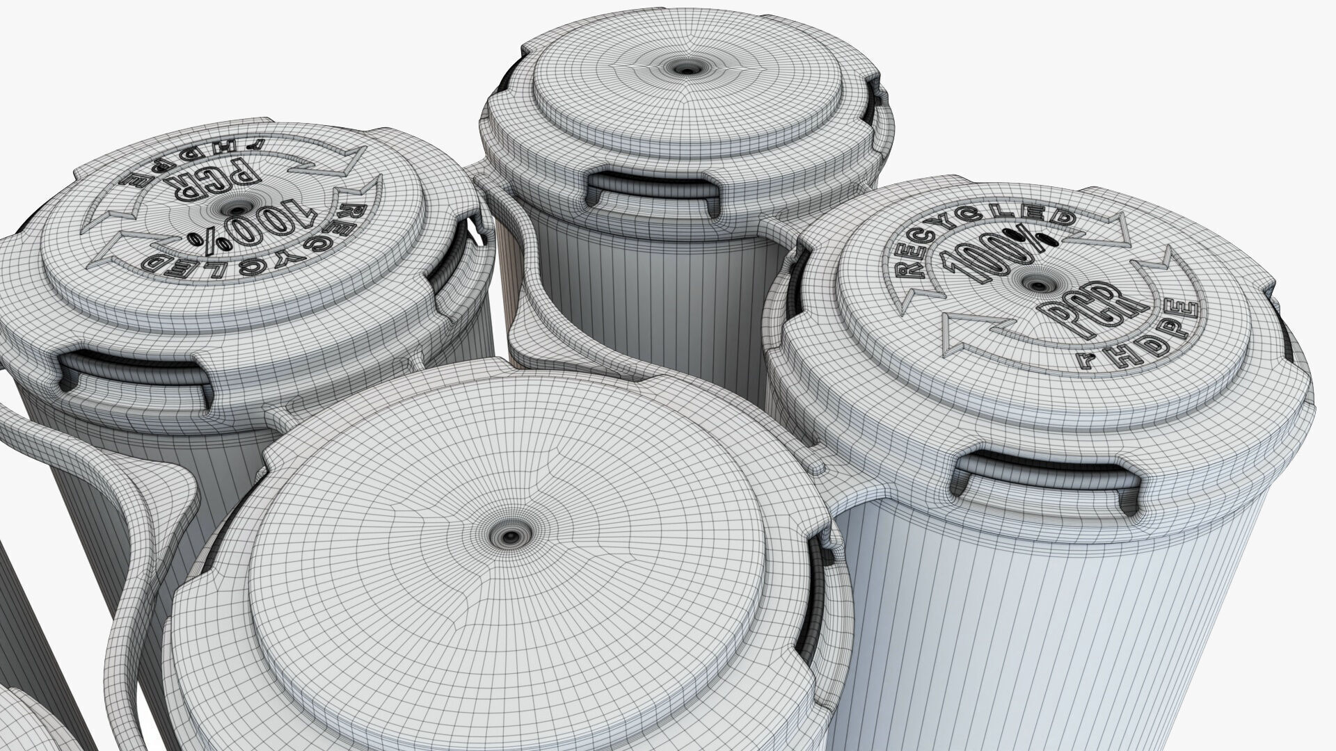 Slim Can 250ml Clip Pak Carrier Handle 6pak 3D model_7