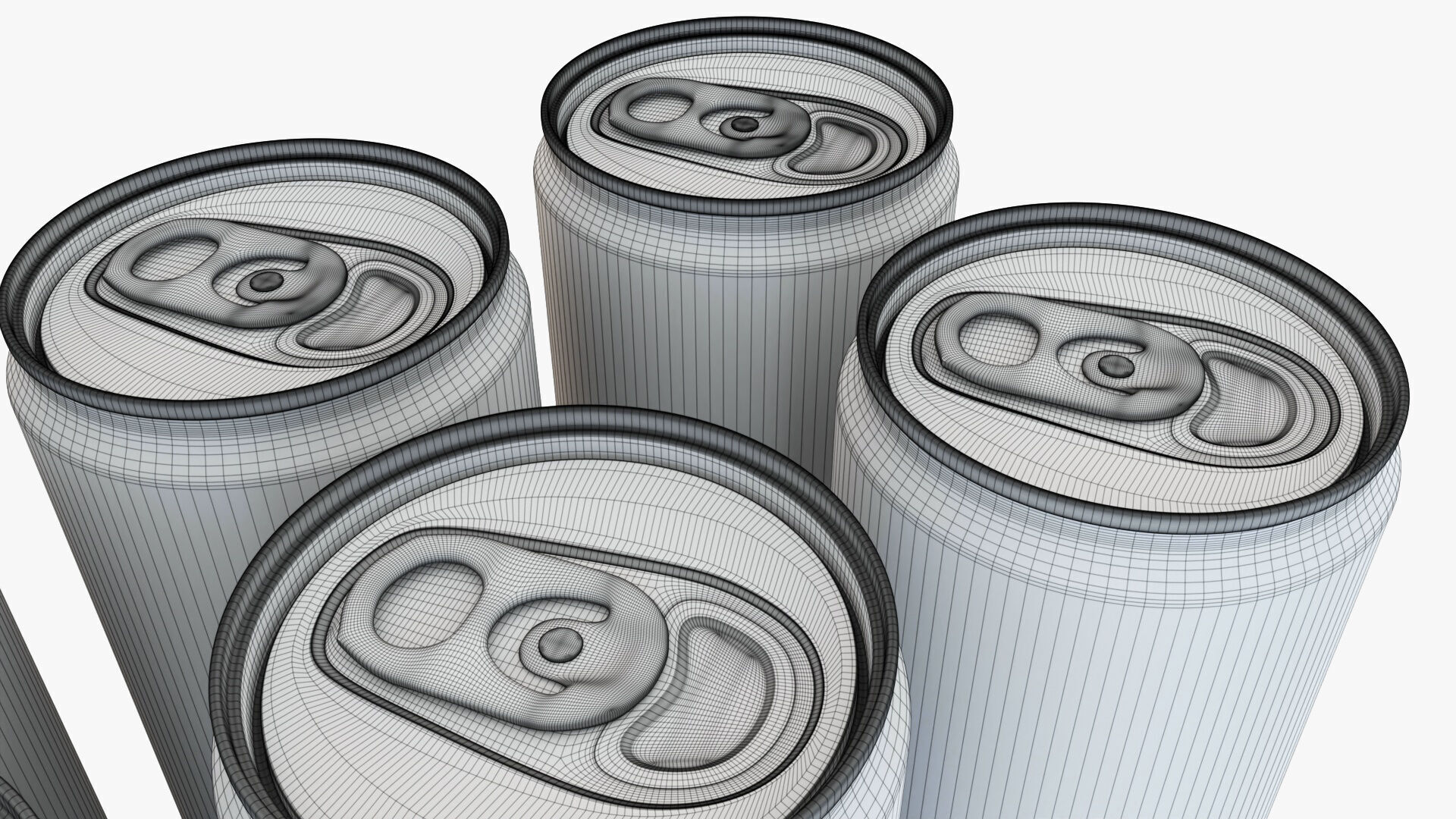 Slim Can 250ml Clip Pak Carrier Handle 6pak 3D model_8