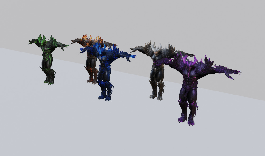 Chaos Demon 3D Model Pack 3D model_1