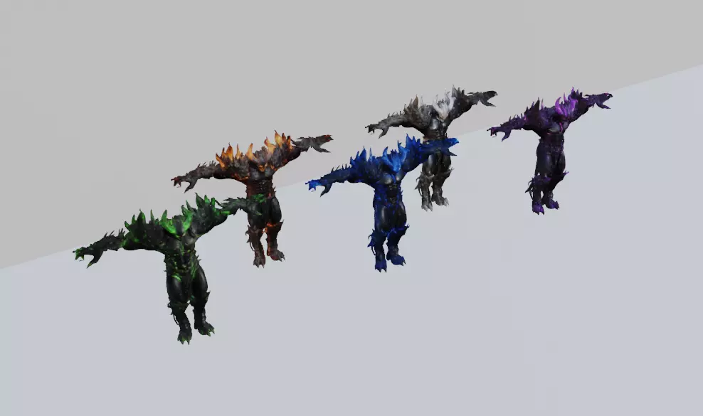 Chaos Demon 3D Model Pack 3D model_0