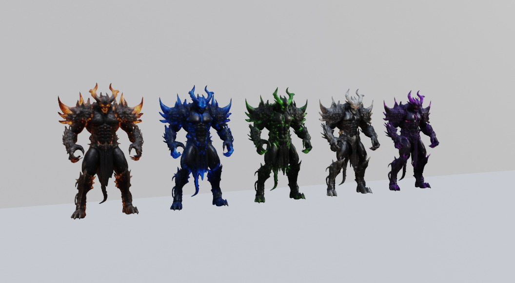 Chaos Demon 3D Model Pack 3D model_2