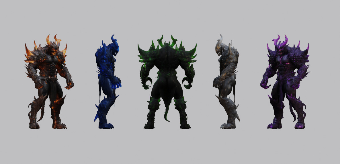 Chaos Demon 3D Model Pack 3D model_8