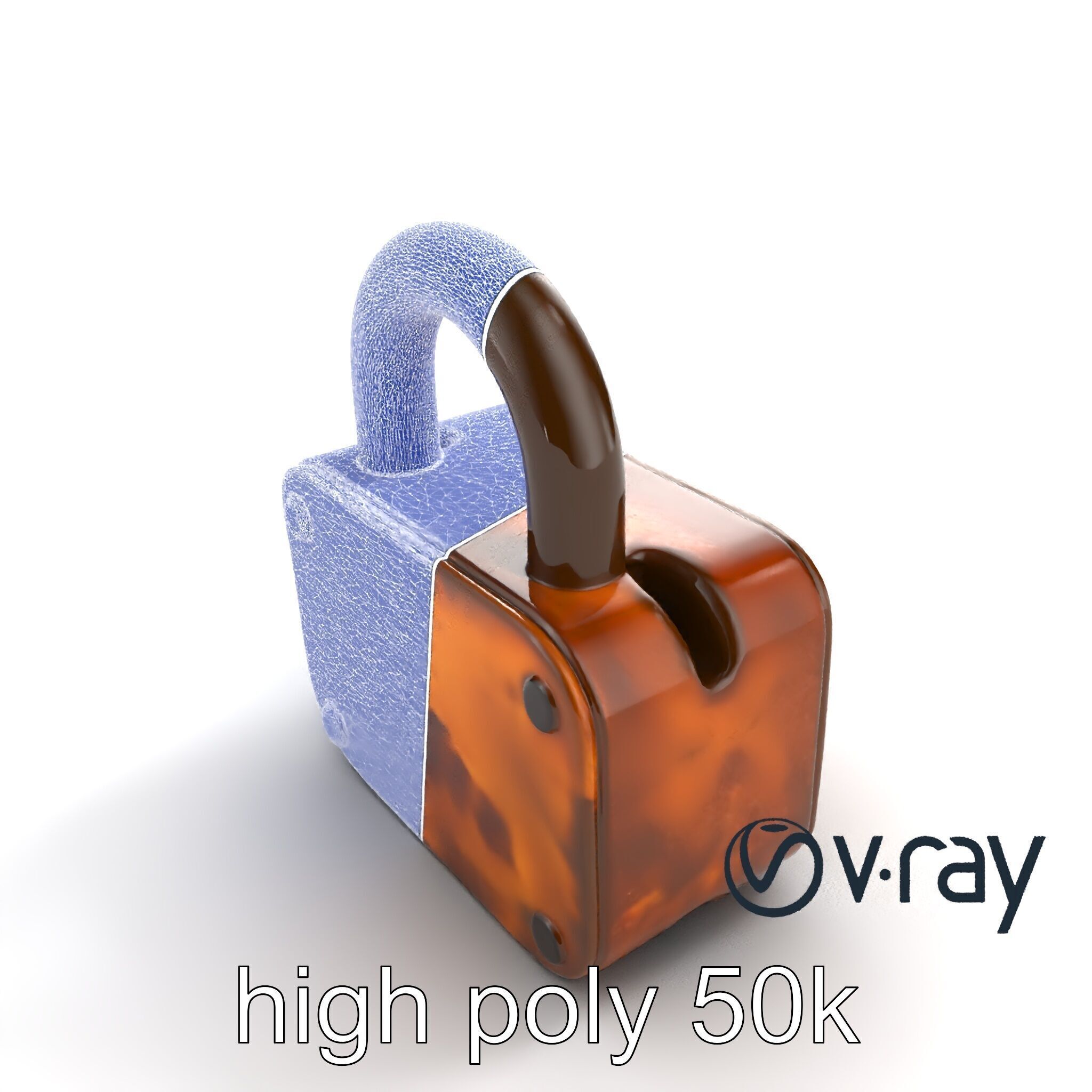 Rusted Metal Lock model pack Low-poly 3D model_18