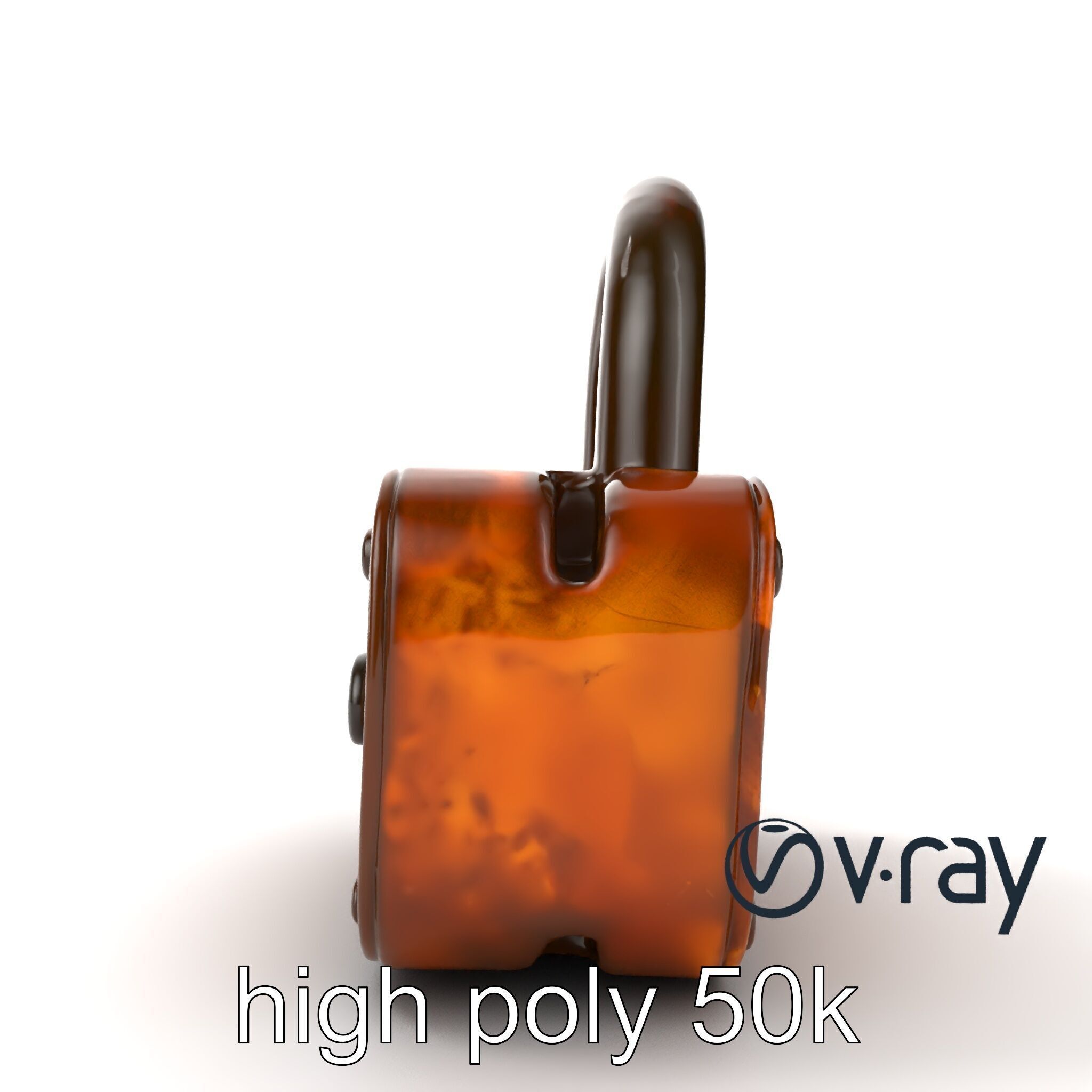 Rusted Metal Lock model pack Low-poly 3D model_22