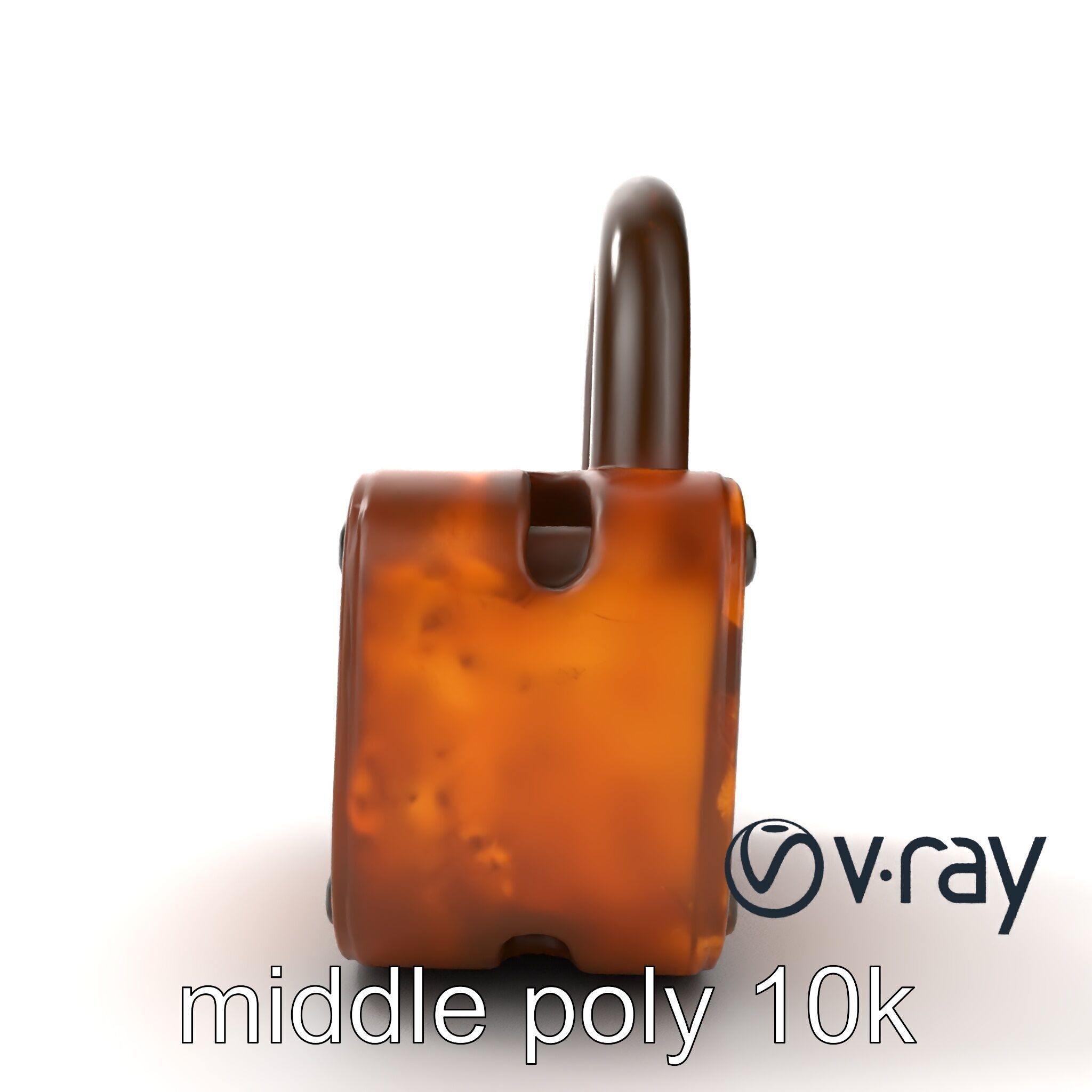 Rusted Metal Lock model pack Low-poly 3D model_17