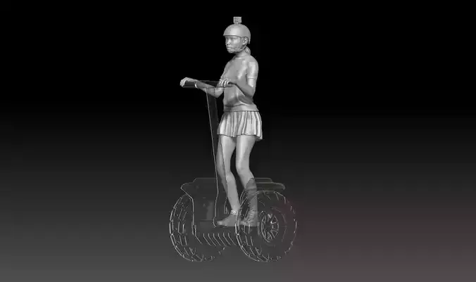 Tourists on Segway kid girl 3