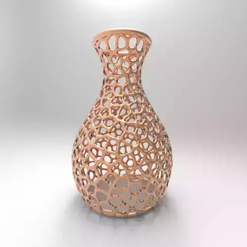 Decorative voronoi web vase 