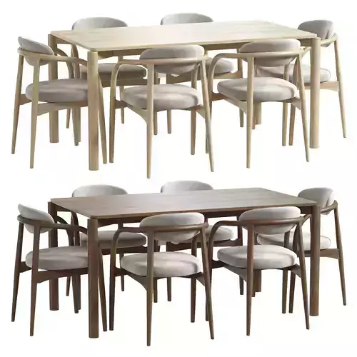 Dion table Jeneva chair