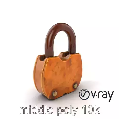 Antique Rusty Lock 3D model pack Low-poly 3D model