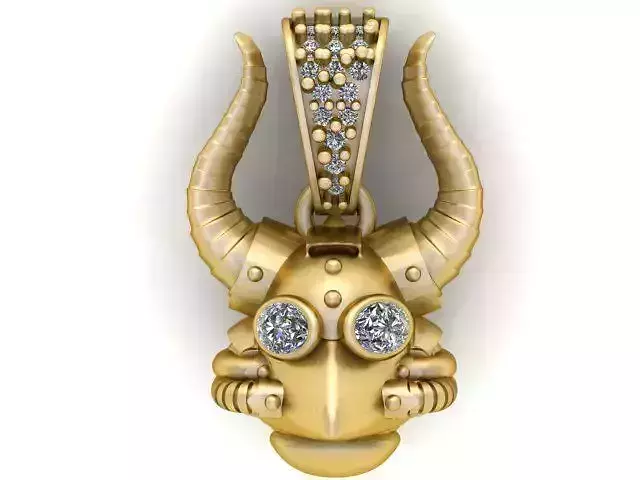 HIP HOP ANIMAL PENDANT 3D PRNTABLE MODEL 