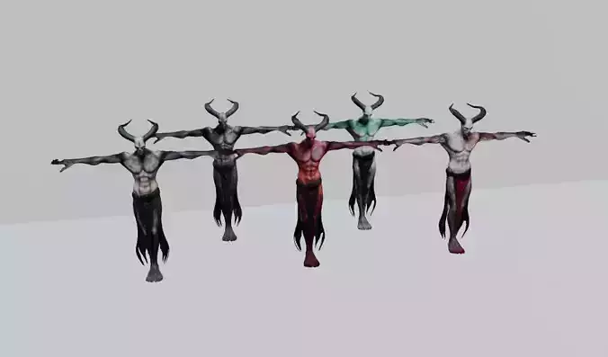 Demon Sorcerer 3D model Pack 3D model