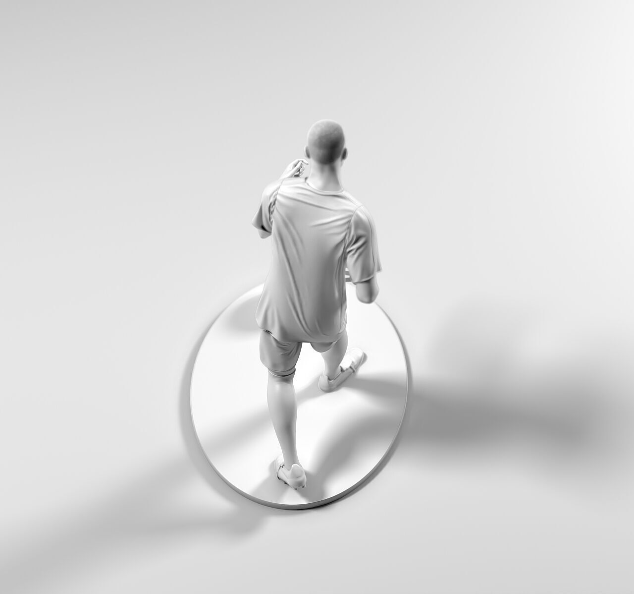 Footballer 05 Run 01 Stl 3D print model_9