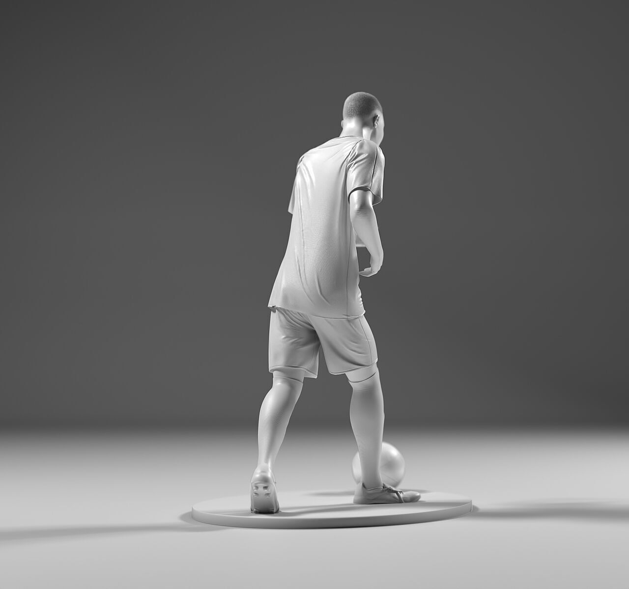 Footballer 05 Run 01 Stl 3D print model_6
