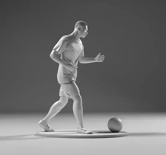 Footballer 05 Run 01 Stl 3D print model