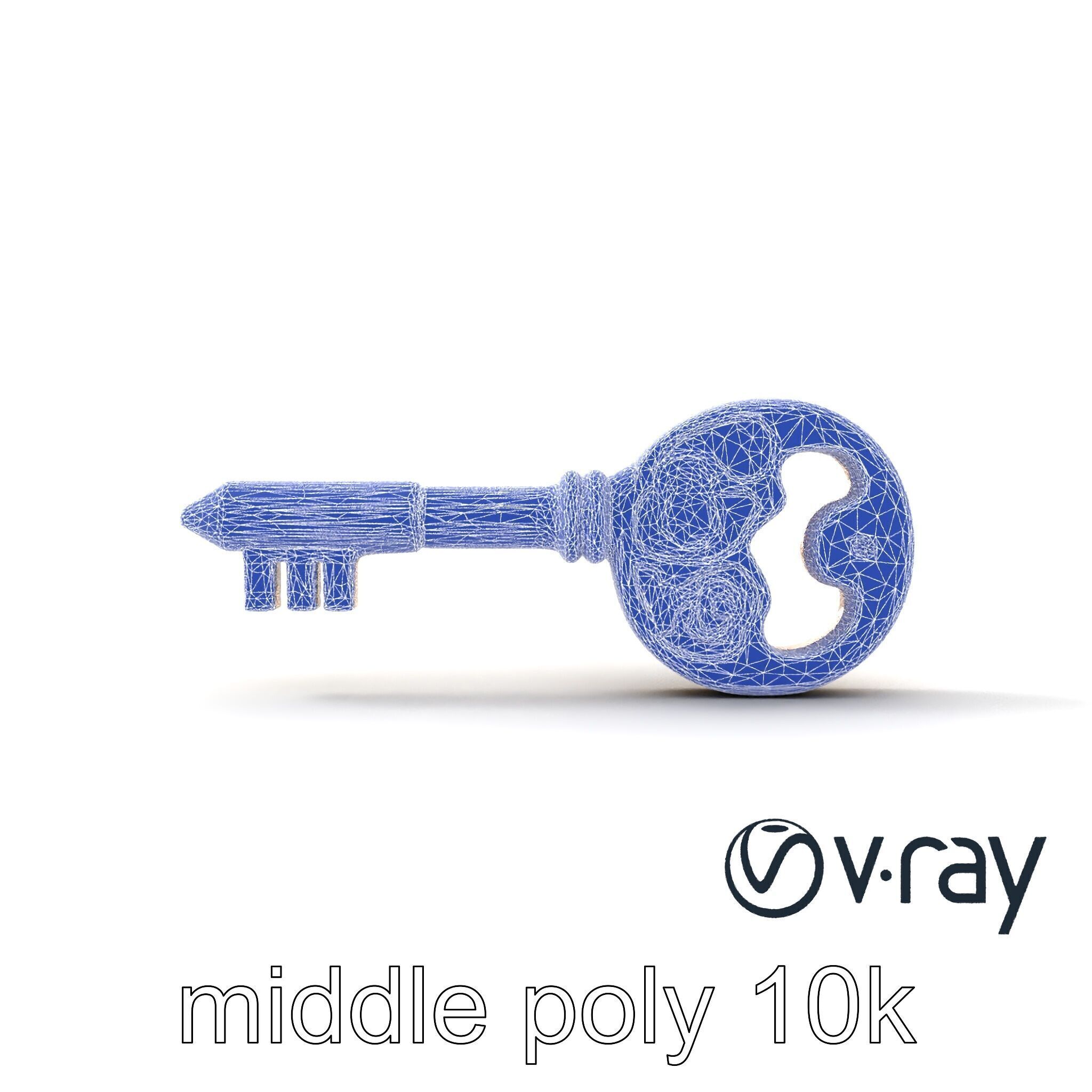 Intricate Antique Key Design model pack Low-poly 3D model_25