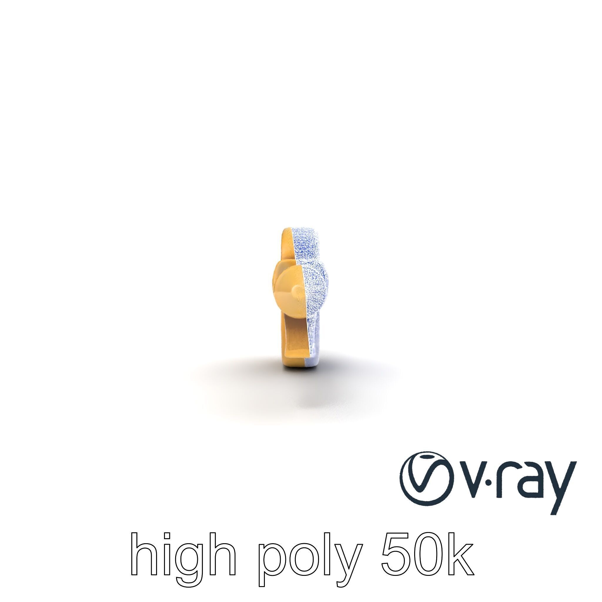 Intricate Antique Key Design model pack Low-poly 3D model_16