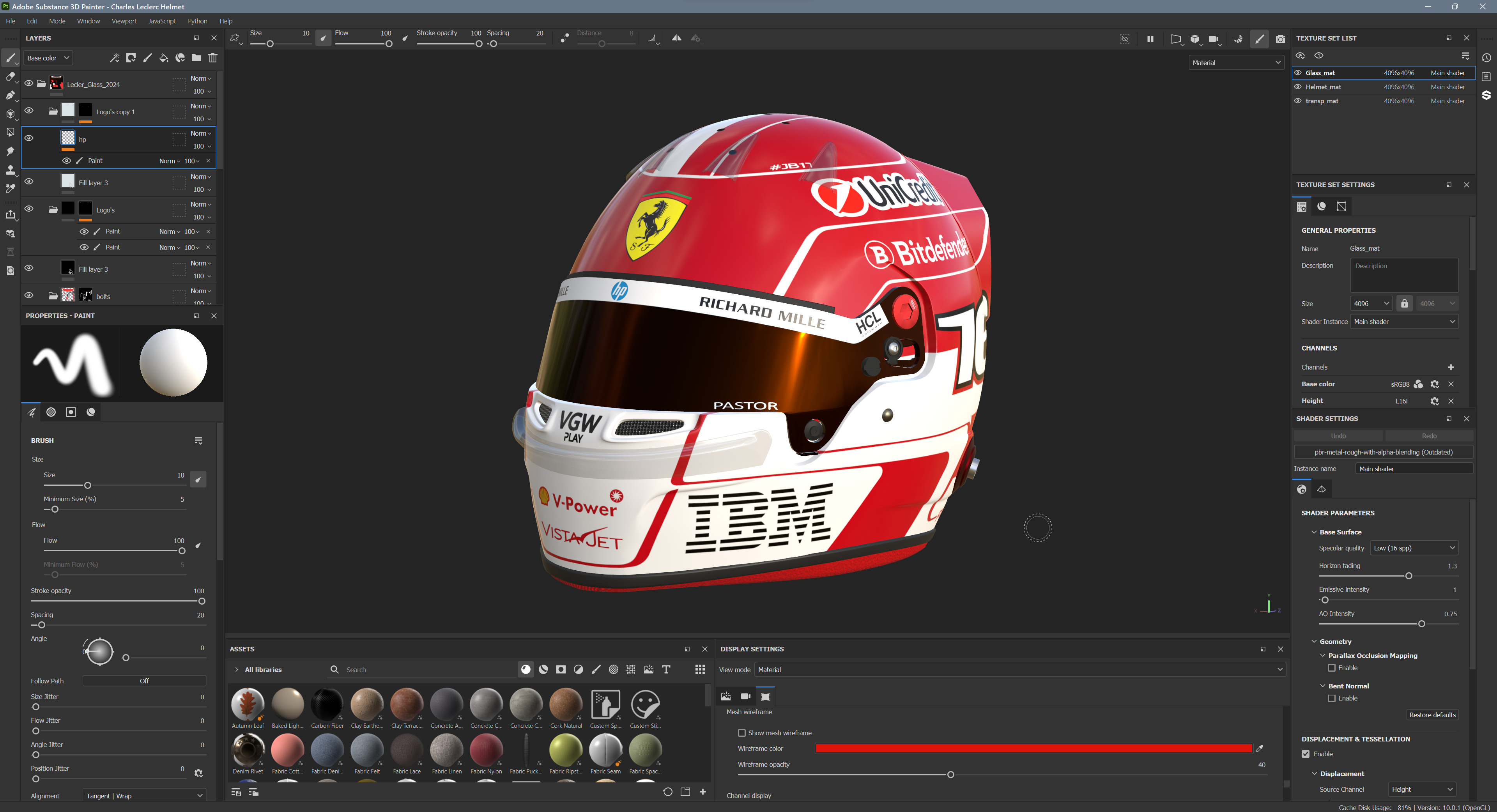 F1 Ferrari Race Suit 2025 3D model_23