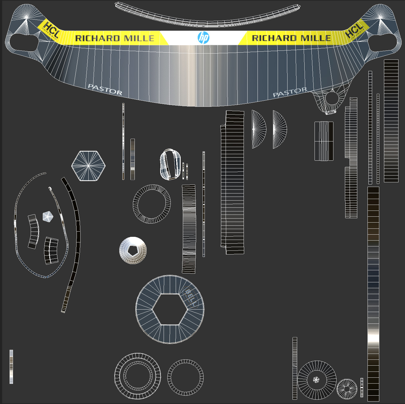 F1 Ferrari Race Suit 2025 3D model_32