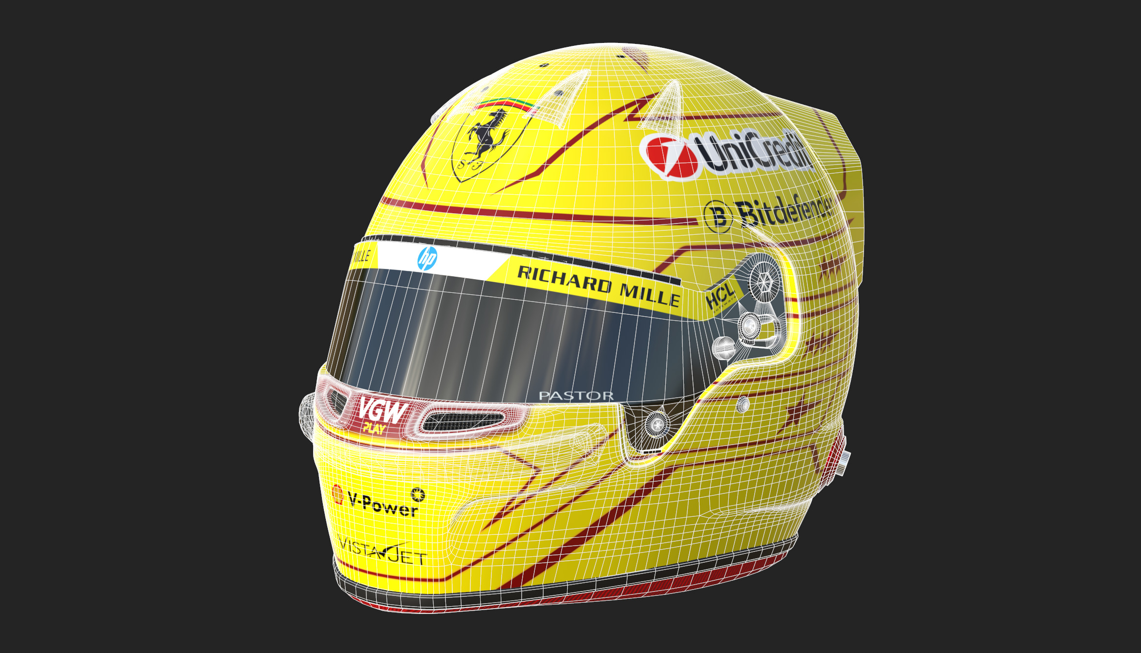 F1 Ferrari Race Suit 2025 3D model_26