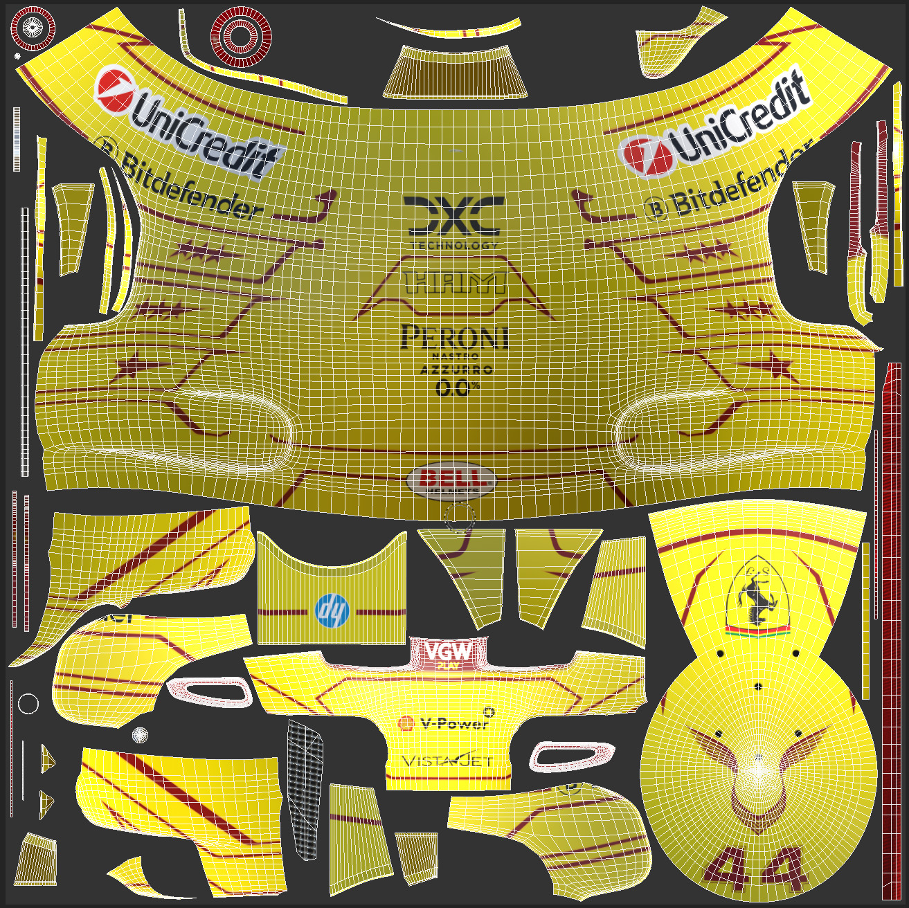 F1 Ferrari Race Suit 2025 3D model_31