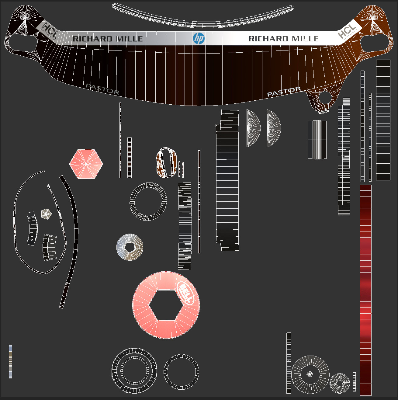 F1 Ferrari Race Suit 2025 3D model_33