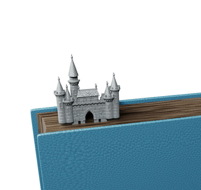 Castle Bookmark 3D print model_0
